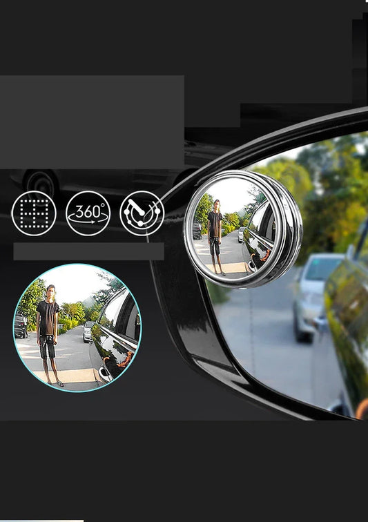 360° Rotating Blind Spot Mirror - Eliminate Blind Zones