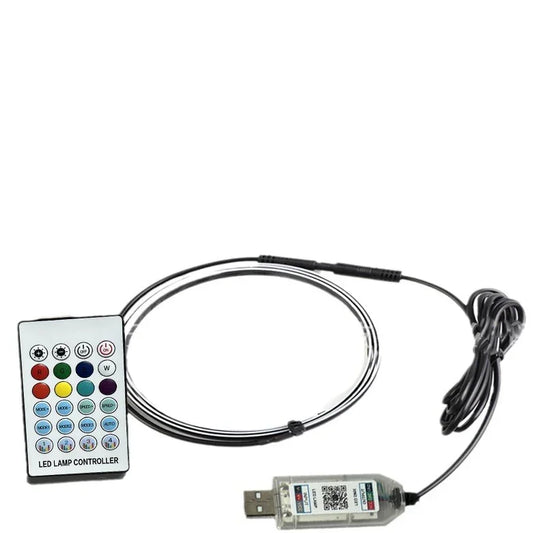 USB Car Ambient LED Light - Music Reactive Interior Lighting